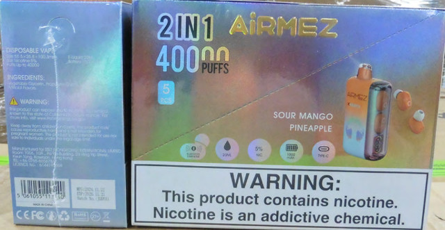 FDA and CBP Seize $34M in Illegal E-Cigarettes in Chicago